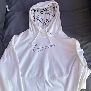 White Nike sweatshirt